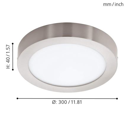 Eglo - LED RGBW dimmbare Deckenleuchte FUEVA-C LED/21W/230V Bluetooth