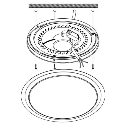 Eglo - LED Wand-/Deckenleuchte COMPETA-C LED/17W/230V