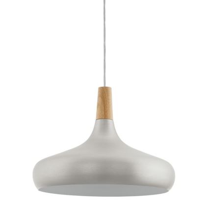 Eglo - Hängeleuchte 1xE27/60W/230V Ø 40 cm silber