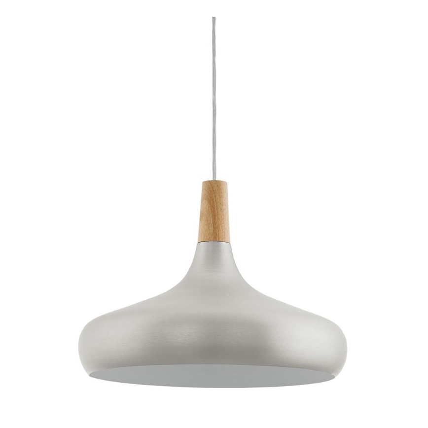 Eglo - Hängeleuchte 1xE27/60W/230V Ø 40 cm silber