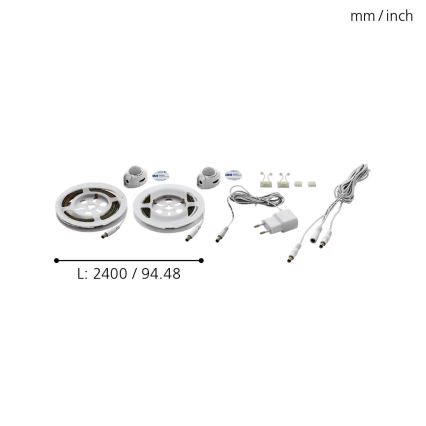 Eglo - SET 2x LED-Leiste mit Bewegungssensor 2xLED/36x0,1W/230V 2,4m