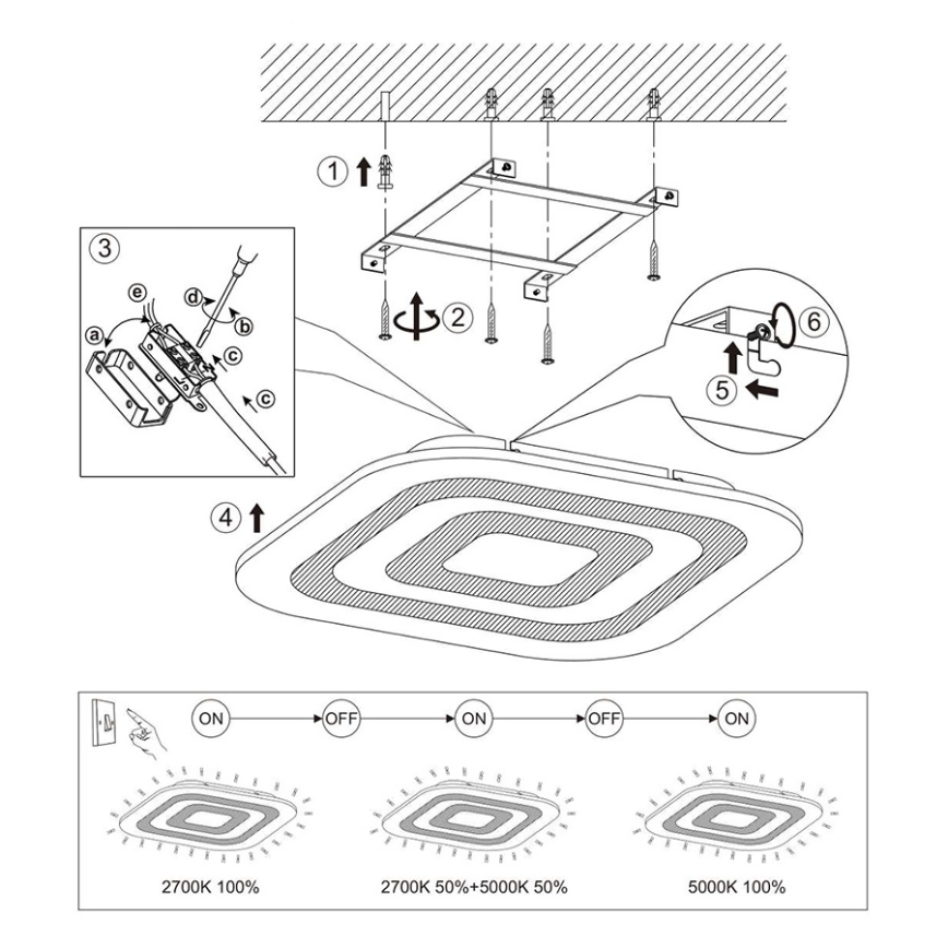 Eglo 97086 - LED Deckenleuchte REDUCTA 1 1xLED/30W/230V dimmbar