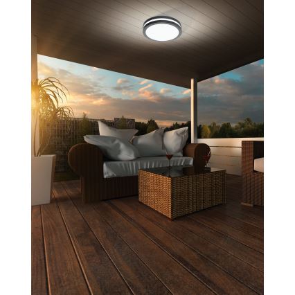 Eglo 97237 - LED-dimmbare Badezimmer-Deckenleuchte LOCANA-C LED/14W/230V IP44 Anthrazit