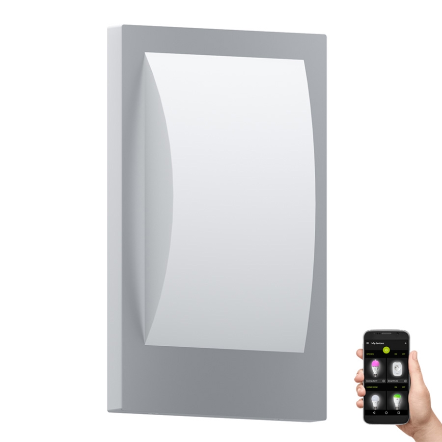 Eglo - LED dimmbares Außenwandleuchte 1xE27/9W/230V IP44 mattchrom