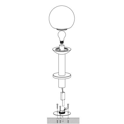 Eglo - LED dimmbare Außenleuchte NISIA-C 1xE27/9W/230V 525 mm IP44