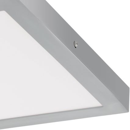 Eglo - LED Deckenleuchte 1xLED/25W/230V silber quadrat