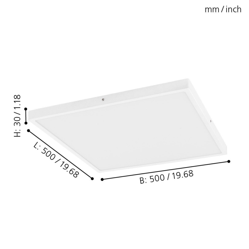 Eglo - LED dimmbare Deckenbeleuchtung 1xLED/25W/230V