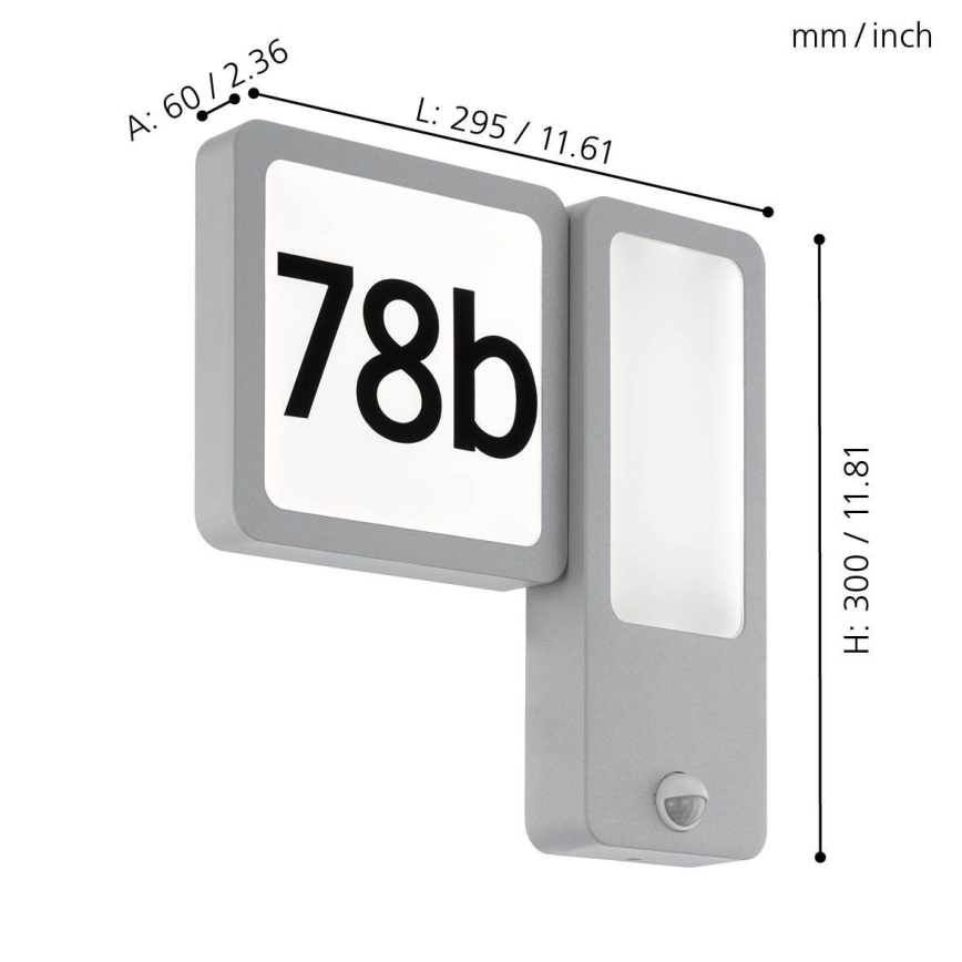 Eglo - LED Außenwandleuchte 2xLED/2,7W + LED/3,6W/230V IP44