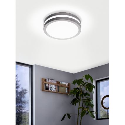 Eglo - LED dimmbare Badezimmer-Deckenleuchte LOCANA-C LED/14W grau