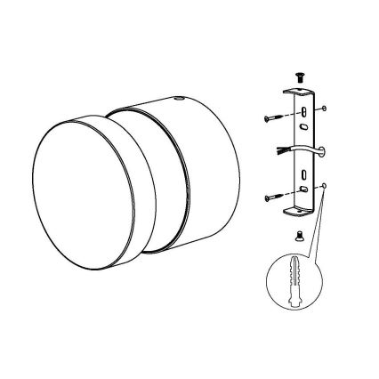 Eglo - LED Außenwandleuchte LED/11W/230V schwarz