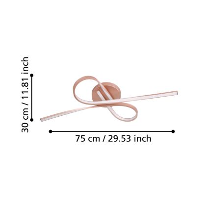 Eglo - LED Decken-Kronleuchter 2xLED/11W/230V