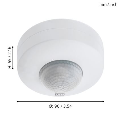 Eglo - Bewegungssensor 12 m weiß IP44