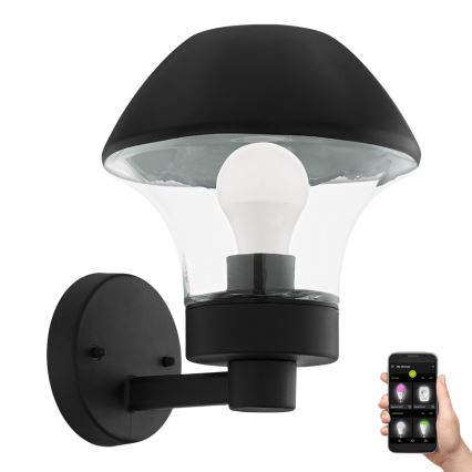 Eglo 97446 - LED dimmbare Außenleuchte VERLUCCA-C 1xE27/9W/230V IP44 Bluetooth