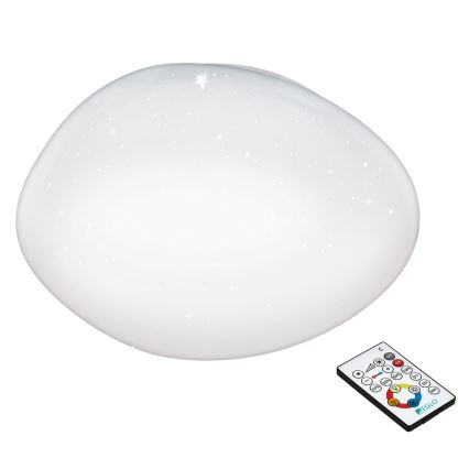 Eglo - Dimmbare LED-Deckenleuchte, 21 W, 230 V, Ø 45 cm, mit Fernbedienung