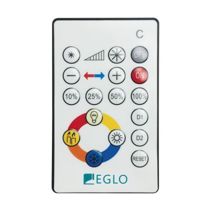 Eglo - Dimmbare LED-Deckenleuchte, 21 W, 230 V, Ø 45 cm, mit Fernbedienung