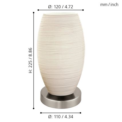 Eglo - Tischlampe 1xE27/40W/230V