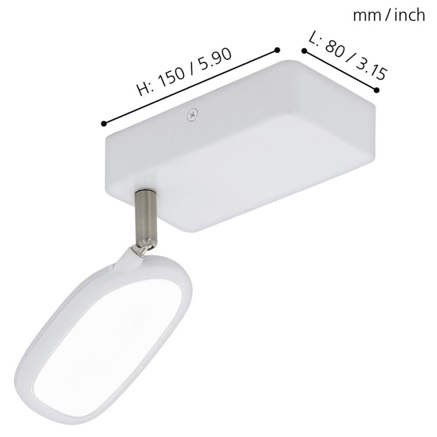 Eglo - LED RGB Einbauleuchte PALOMBARE-C 1xLED/5W/230V