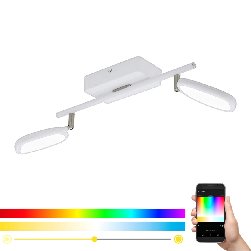 Eglo 97692 - LED RGB Einbauleuchte PALOMBARE-C 2xLED/5W/230V