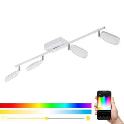 Eglo 97694 - LED RGB Einbauleuchte PALOMBARE-C 4xLED/5W/230V