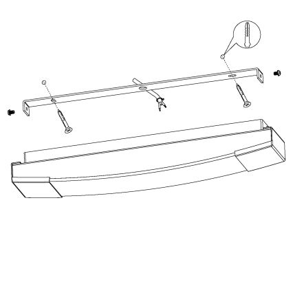 Eglo - LED Beleuchtung für Badezimmerspiegel LED/8,3W/230V IP44