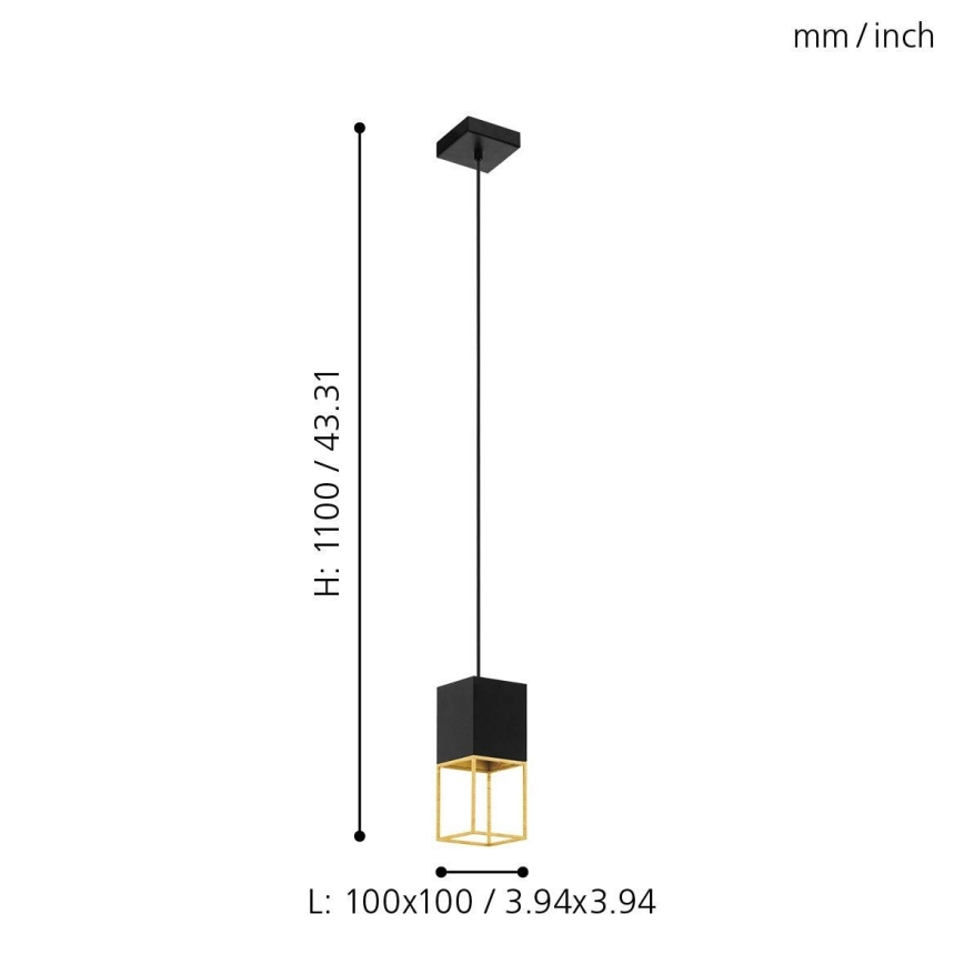 Eglo 97733 - LED-Hängeleuchte an Kabel MONTEBALDO 1xGU10/5W/230V