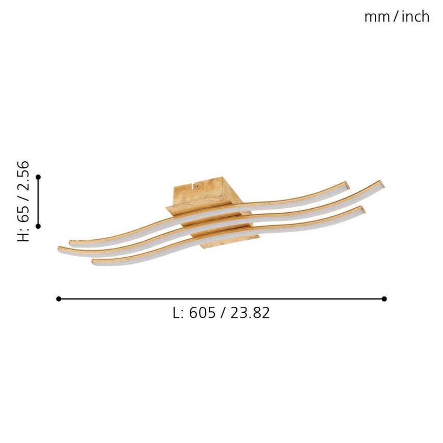 Eglo 97743 - LED-Aufbau-Deckenleuchte MIRAFLORES 3xLED/8,6W/230V