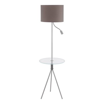 Eglo 97771 - Stehleuchte mit Tisch POLICARA 1xE27/60W/230V+LED/3,5W
