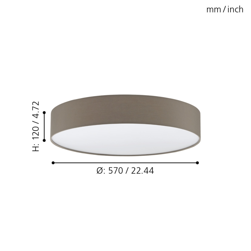 Eglo - LED dimmbare Deckenbeleuchtung LED/40W/230V