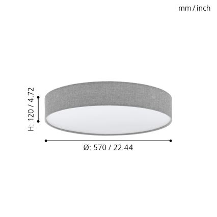 Eglo - LED dimmbare Deckenbeleuchtung LED/40W/230V