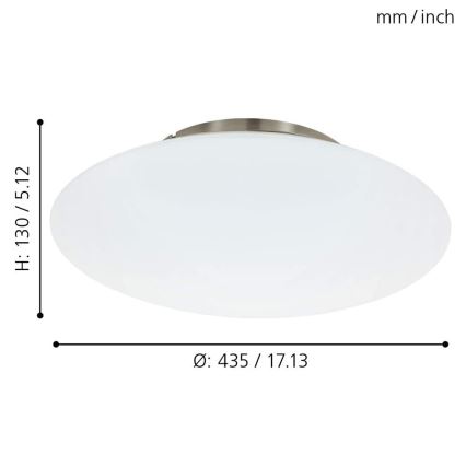 Eglo 97811 - LED dimmbare Deckenbeleuchtung FRATTINA-C 1xLED/27W/230V