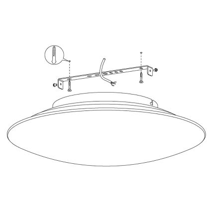 Eglo 97811 - LED dimmbare Deckenbeleuchtung FRATTINA-C 1xLED/27W/230V