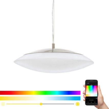 Eglo 97812 - LED RGB dimmbare Pendelleuchte an Seil FRATTINA-C 1xLED/27W/230V