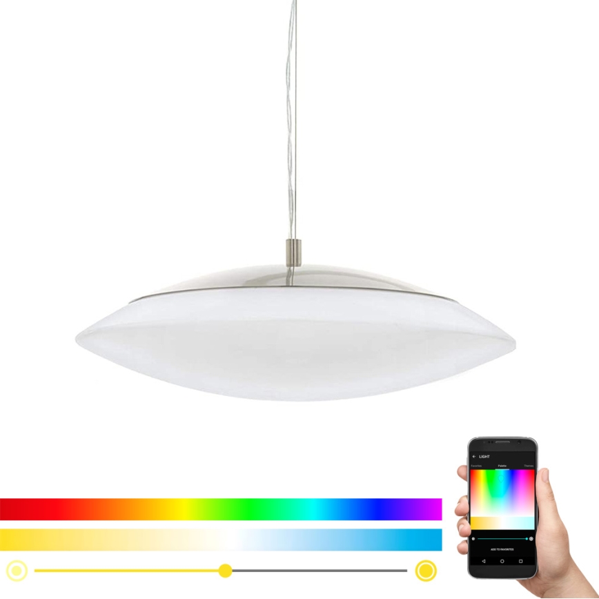 Eglo 97812 - LED RGB dimmbare Pendelleuchte an Seil FRATTINA-C 1xLED/27W/230V