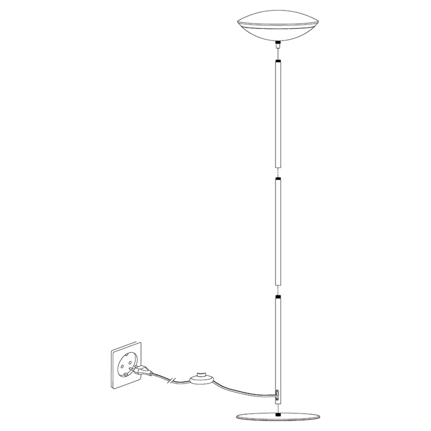 Eglo 97814 - LED RGB dimmbare Stehleuchte FRATTINA-C 1xLED/18W/230V