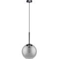 Eglo 97847 - Pendelleuchte an Kabel TINDARI 1xE27/28W/230V schwarz/rauchfarben