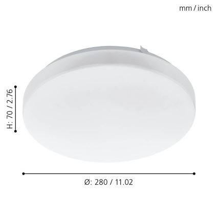 Eglo - LED Deckenleuchte LED/11,5W/230V