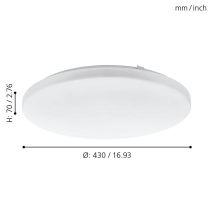 Eglo - LED Deckenleuchte LED/33,5W/230V