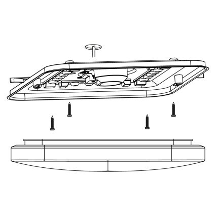 Eglo - LED Deckenleuchte LED/11,5W/230V