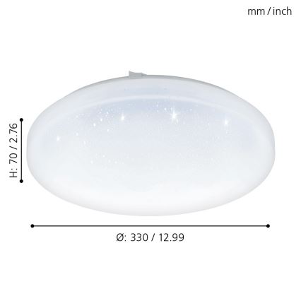 Eglo - LED Deckenleuchte LED/17,3W/230V