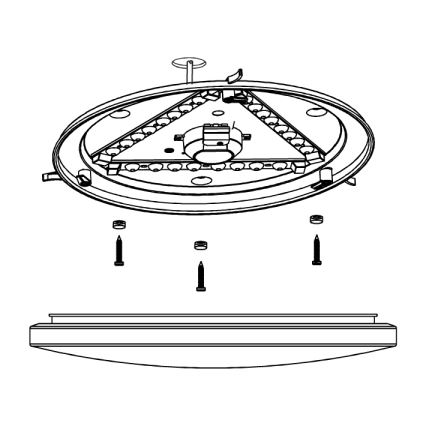 Eglo - LED-Deckenleuchte für Badezimmer, 14,6 W, 230 V, IP44