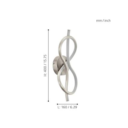 Eglo 97939 - LED-Wandleuchte NOVAFELTRIA LED/10W/230V