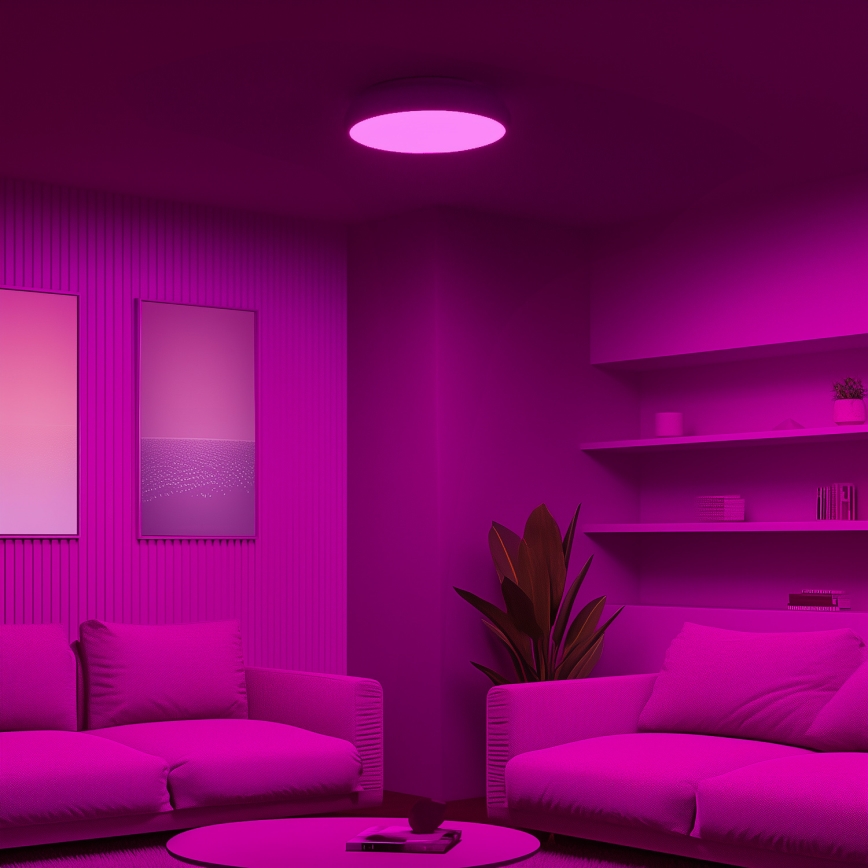 Eglo 98045 - RGB-LED dimmbare Deckenleuchte RIODEVA-C LED/27W/230V