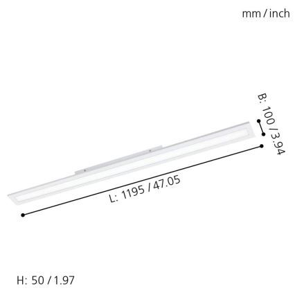 Eglo - LED Dimmbarer Panel SALOBRENA-C LED/34W/230V + FB