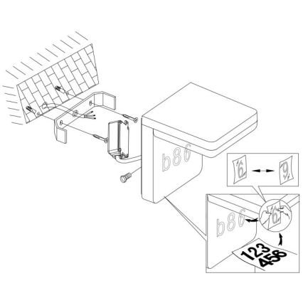 Eglo - LED Hausnummer LED/11W/230V IP44