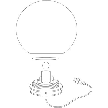 Eglo 98105 - LED RGBW Außenleuchte MONTEROLO-C 1xLED/9W/230V IP65 Ø300