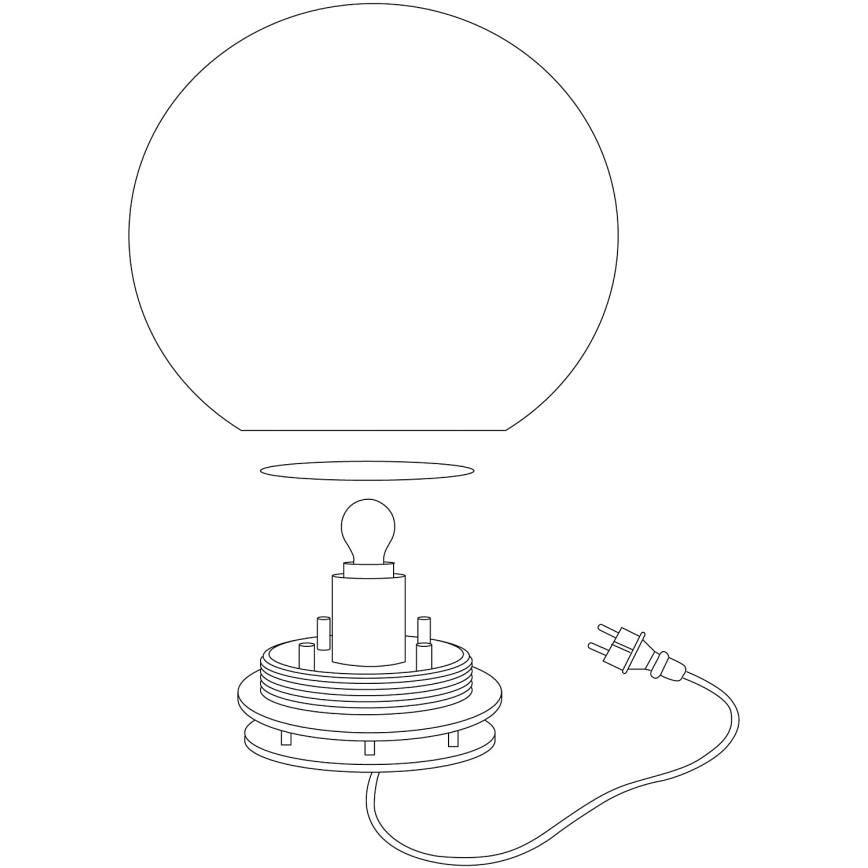 Eglo 98105 - LED‑RGBW‑Außenleuchte MONTEROLO‑C, 9 W, 230 V, IP65, Ø 300 mm