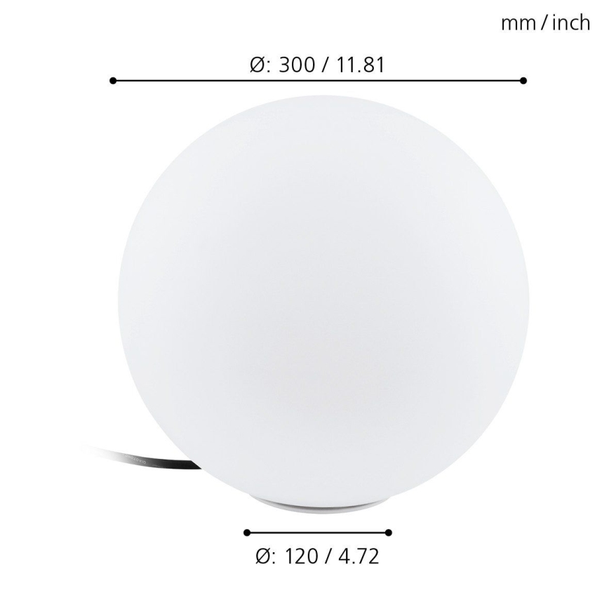 Eglo 98105 - LED‑RGBW‑Außenleuchte MONTEROLO‑C, 9 W, 230 V, IP65, Ø 300 mm