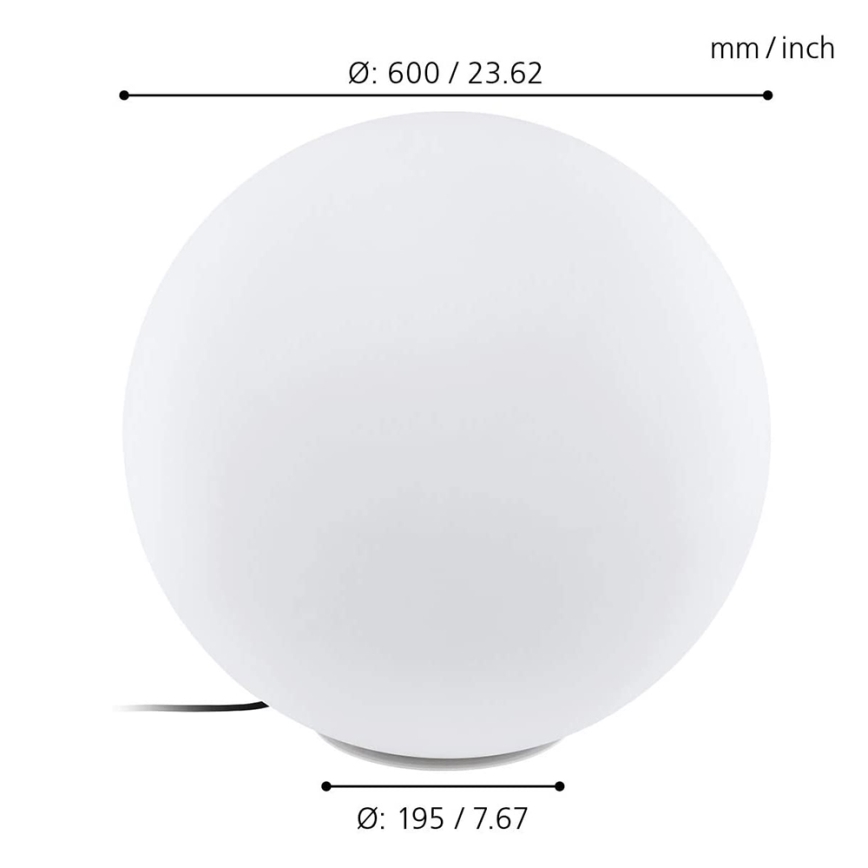 Eglo 98108 - LED RGBW Außenleuchte MONTEROLO-C 1xLED/9W/230V IP65 Ø600 mm