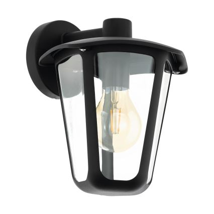 Eglo 98121 - Auβen-Wandbeleuchtung MONREALE 1xE27/60W/230V IP44 schwarz