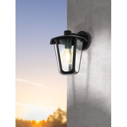 Eglo 98121 - Auβen-Wandbeleuchtung MONREALE 1xE27/60W/230V IP44 schwarz